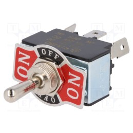 1 pcs x SCI - R13-28D-01-HPH - Switch: toggle, Pos: 3, SP3T, ON-OFF-ON, 20A/12VDC, 0÷55°C, 50mΩ