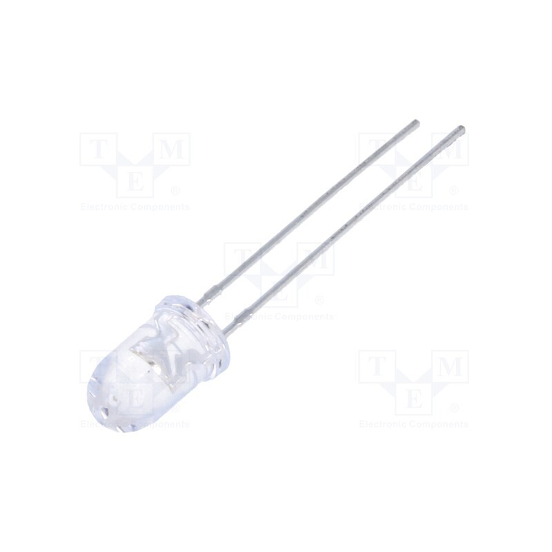 1 pcs x BROADCOM (AVAGO) - HLMP-CM1G-350DD - LED, 5mm, green, 27000÷59000mcd, 15°, Front: convex, 2.8÷3.6V