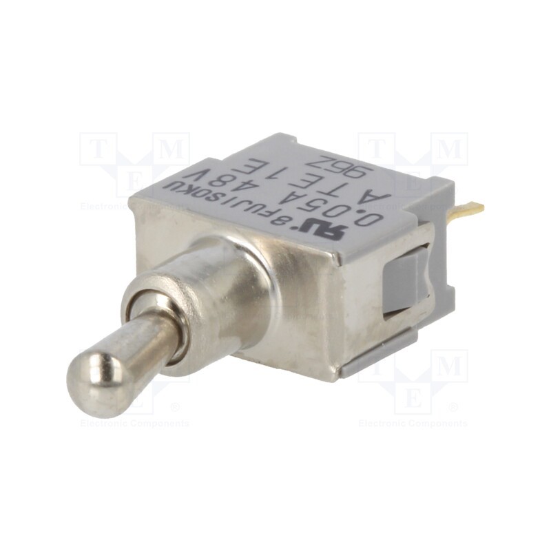 1 pcs x Nidec Copal Electronics - ATE1E-2M3-10-Z - Switch: toggle, Pos: 3, SP3T, ON-OFF-ON, 0.05A/48VAC, 0.05A/48VDC