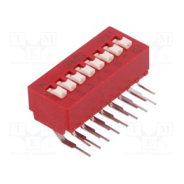 1 pcs x C&K - BD08AV - Switch: DIP-SWITCH, Poles number: 8, OFF-ON, 0.025A/25VDC, Pos: 2