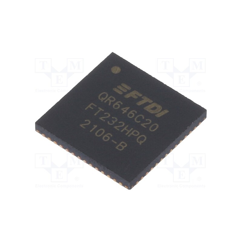 1 pcs x FTDI - FT232HPQ-TRAY - IC: interface, I2C,MPSSE,SPI,UART,USB C, Hi-Speed, 3÷3.6VDC