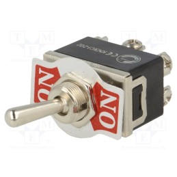 1 pcs x - KN3(C)202AA2 - Switch: toggle, Pos: 2, DPDT, ON-ON, 10A/250VAC, Leads: M3 screws