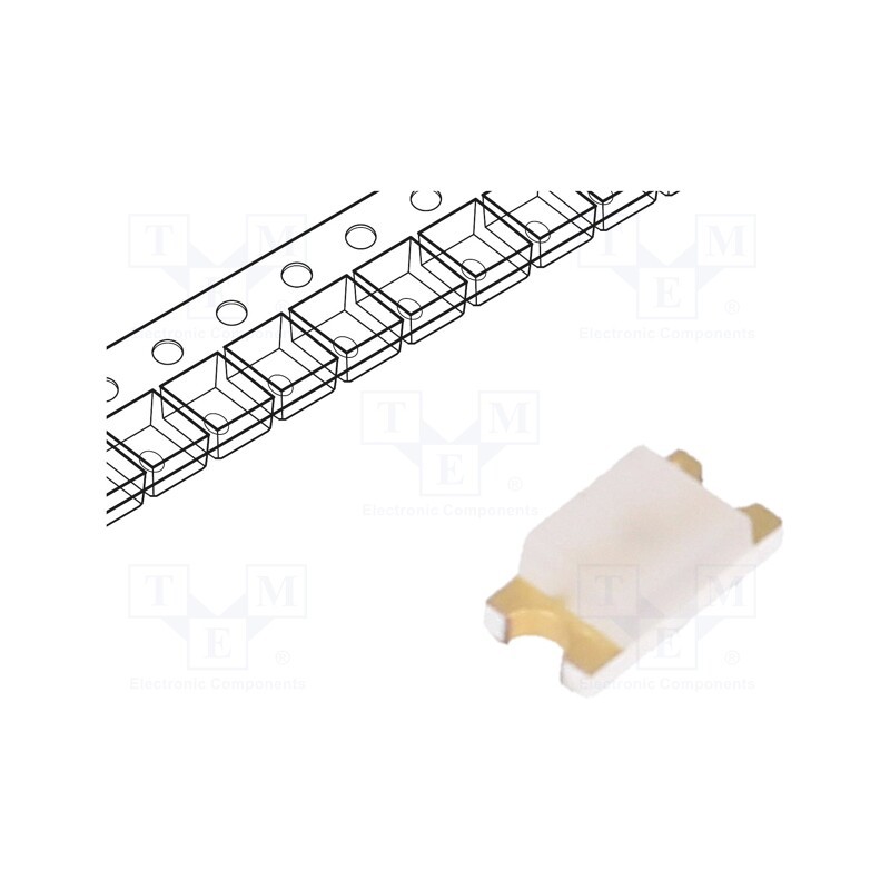 1 pcs x BROADCOM (AVAGO) - HSMQ-C150 - LED, SMD, 1206, green, 45÷145mcd, 3.2x1.6x1.1mm, 140°, 3.4÷3.9V