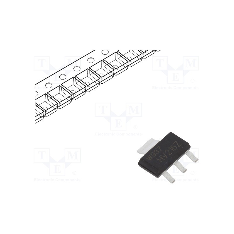 1 pcs x NEXPERIA - PBHV2160ZX - Transistor: NPN, bipolar, 600V, 0.1A, 650mW, SC73,SOT223