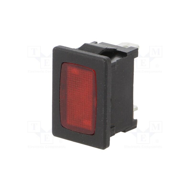 1 pcs x Marquardt - 01807.1102-01 - Indicator: with neon lamp, flat, red, 230VAC, Cutout: 19.2x12.9mm