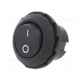 1 pcs x E-SWITCH - RR3130ABLKBLKFS - ROCKER, SPST-NC, Pos: 2, ON-OFF, 6A/250VAC, black, 50mΩ, Body: black