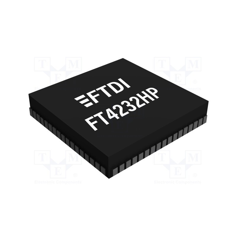 1 pcs x FTDI - FT4232HPQ-TRAY - IC: interface, I2C,MPSSE,SPI,UART,USB C, Hi-Speed, 3÷3.6VDC
