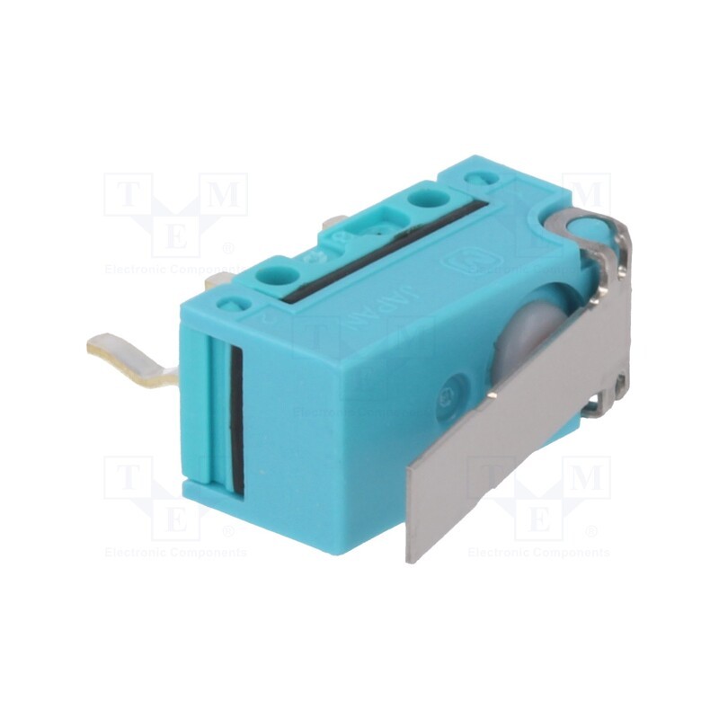 1 pcs x PANASONIC - ABJ151261 - Microswitch SNAP ACTION, 1A/125VAC, 1A/30VDC, with lever, SPDT