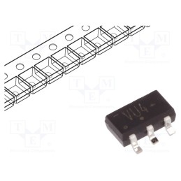 1 pcs x NEXPERIA - 74LVC1GU04GV,125 - IC: digital, NOT, Ch: 1, CMOS,TTL, SMD, SC74A, Mini Logic, -40÷125°C