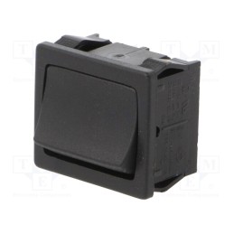 1 pcs x Marquardt - 01804.2102-00 - ROCKER, DPDT, Pos: 2, ON-OFF, 6A/250VAC, black, IP40, none, 100mΩ