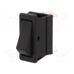 1 pcs x BULGIN - C1520ATMBB - ROCKER, SP3T, Pos: 3, ON-OFF-ON, 16A/250VAC, black, none, Body: black