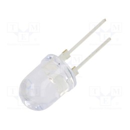 1 pcs x OPTOSUPPLY - OS5OGDA131U - LED, 10mm, orange, 30°, Front: convex, 2÷2.6V, No.of term: 2, 390mW