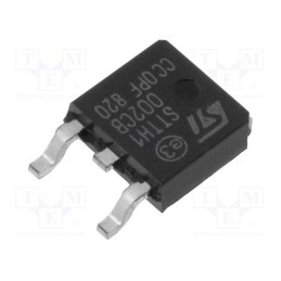 1 pcs x STMicroelectronics - STTH1002CB - Diode: rectifying, SMD, 200V, 8Ax2, 20ns, DPAK, Ufmax: 0.78V,
