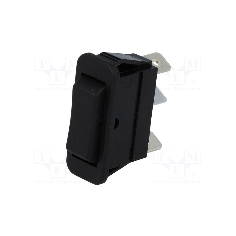 1 pcs x BULGIN - C1522ABMBB - ROCKER, SP3T, Pos: 3, (ON)-OFF-(ON), 16A/250VAC, 20A/28VDC, black