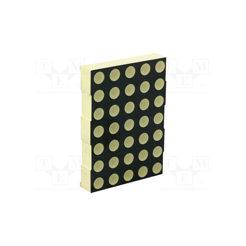 1 pcs x KINGBRIGHT ELECTRONIC - TA20-11GWA - Display: LED, matrix, 5x7, green, 4.7÷16mcd, anode, 53x37.65mm