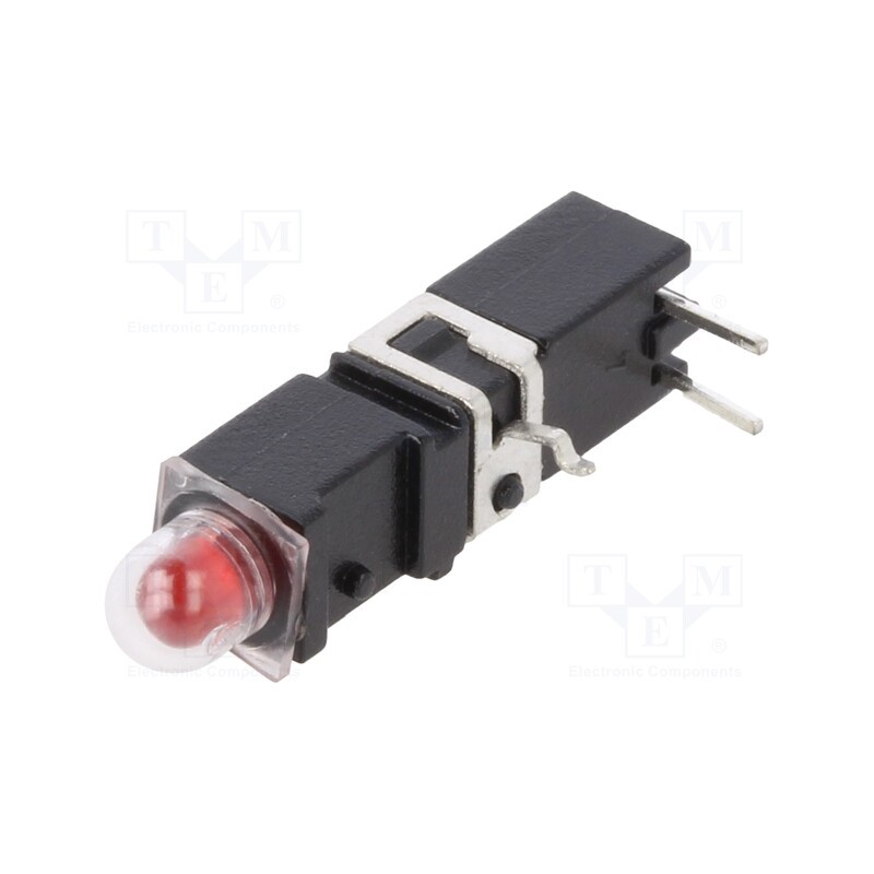 1 pcs x MENTOR - 1405.2031 - LED, in housing, red, 3.9mm, No.of diodes: 1, 20mA, 60°, 1.2÷4mcd