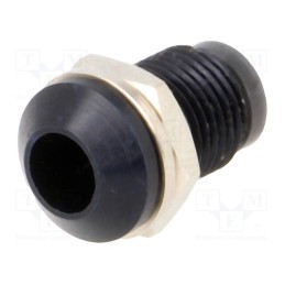 1 pcs x TORIVAC - LEDN-50 MATT BLACK - LED holder, 5mm, convex