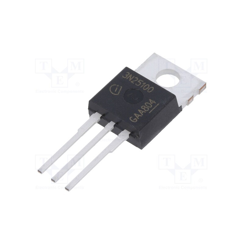 1 pcs x INFINEON TECHNOLOGIES - IPP17N25S3100AKSA1 - Transistor: N-MOSFET, OptiMOS™ T, unipolar, 250V, 13.3A, Idm: 68A
