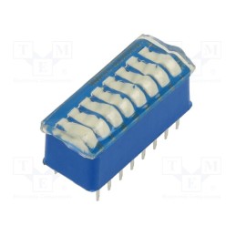 1 pcs x TE Connectivity - 3-5435640-9 - Switch: DIP-SWITCH, ON-OFF, 1A/40VDC, Pos: 2, THT, DIP, Body: blue