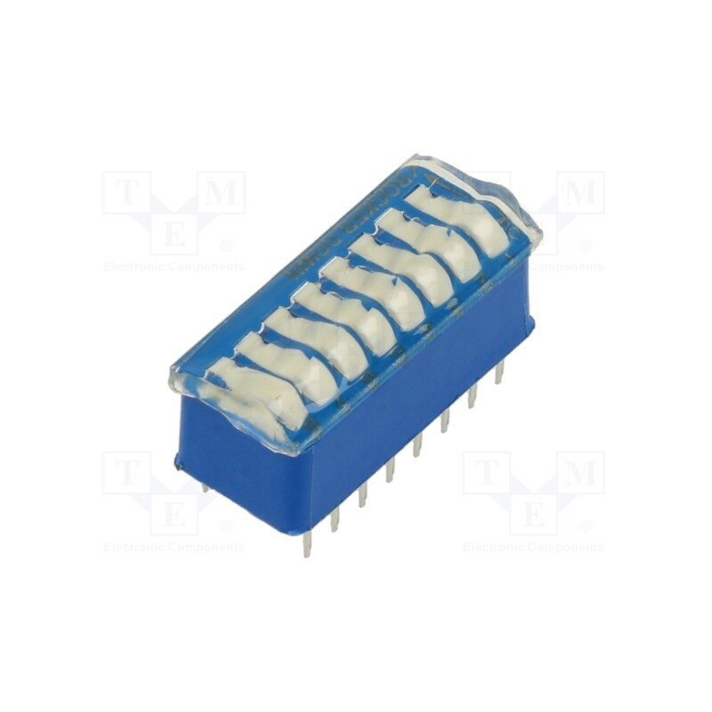 1 pcs x TE Connectivity - 3-5435640-9 - Switch: DIP-SWITCH, ON-OFF, 1A/40VDC, Pos: 2, THT, DIP, Body: blue