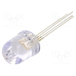 1 pcs x OPTOSUPPLY - OSTAMAA131A - LED, 10mm, RGB, 30°, Front: convex, 1.8÷2.6/2.9÷3.6/2.9÷3.6V, round