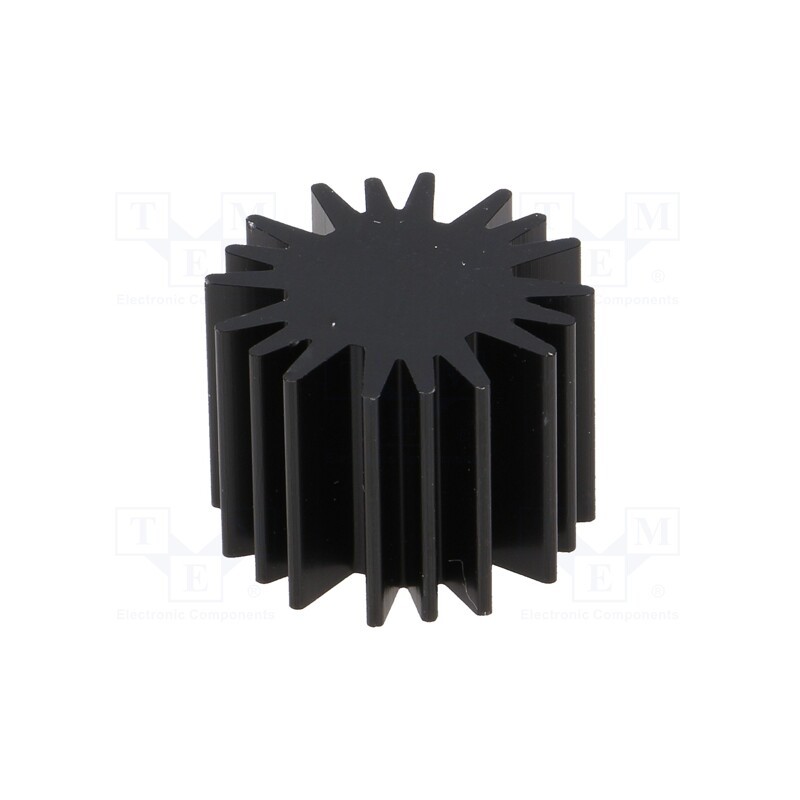 1 pcs x FISCHER ELEKTRONIK - SK58515SA - Heatsink, LED, Ø: 20mm, H: 15mm, 6.3K/W, black