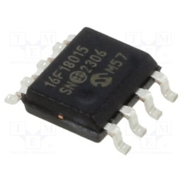 1 pcs x MICROCHIP TECHNOLOGY - PIC16F18015-I/SN - IC: PIC microcontroller, 14kB, ADC,DAC,EUSART,I2C / SPI, SMD