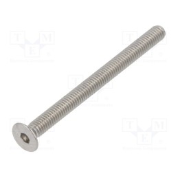 100 pcs x KRAFTBERG - K4X50-ISO10642-A2 - Screw, M4x50, 0.7, Head: countersunk, hex key, HEX 2,5mm, DIN 7991