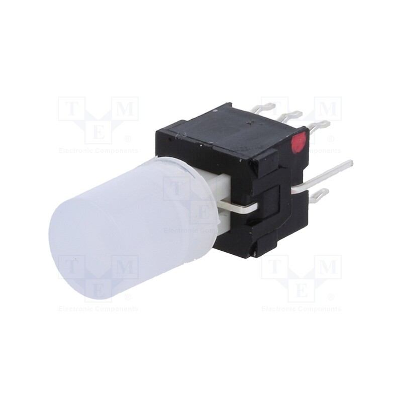 1 pcs x E-SWITCH - LP4OA1PBCTR - Switch: push-button, Pos: 2, DPDT, 0.1A/30VDC, ON-(ON), Illumin: LED
