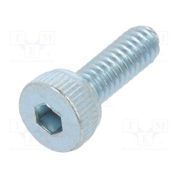 100 pcs x BOSSARD - 1011820 - Screw, M2x6, 0.4, Head: cheese head, hex key, HEX 1,5mm, steel, zinc