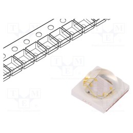 1 pcs x ProLight Opto - PK2N-3LLE-L - Power LED, UV, 130°, 700mA, λd: 415÷435nm, Pmax: 3W, 3.45x3.44x1.9mm