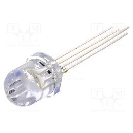 1 pcs x OPTOSUPPLY - OSTAMA8131A - LED, 8mm, RGB, 30°, Front: convex, 1.8÷2.6/2.9÷3.6/2.9÷3.6V, round