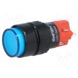 1 pcs x ONPOW - LAS1Y-11Z/B-IP40 - Switch: push-button, Pos: 2, SPDT, 3A/220VAC, 2A/24VDC, ON-ON, IP40