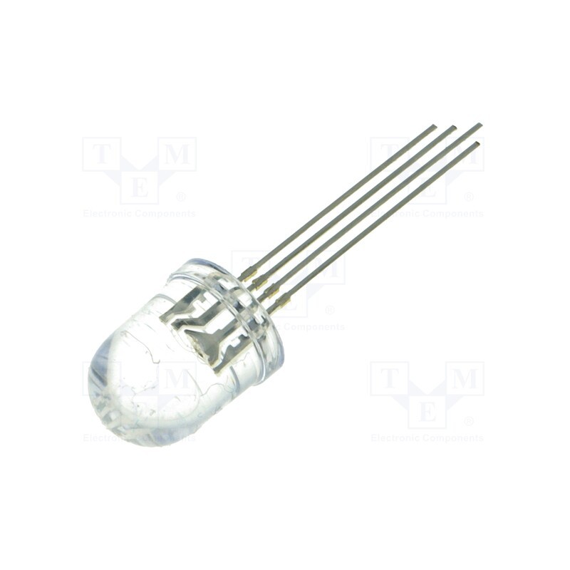 1 pcs x OPTOSUPPLY - OSTAMCA131A - LED, 10mm, RGB, 30°, Front: convex, 1.8÷2.6/2.9÷3.6/2.9÷3.6V, round