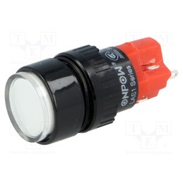 1 pcs x ONPOW - LAS1Y-11Z/W-IP40 - Switch: push-button, Pos: 2, SPDT, 3A/220VAC, 2A/24VDC, ON-ON, IP40