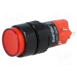 1 pcs x ONPOW - LAS1Y-11Z/R-IP40 - Switch: push-button, Pos: 2, SPDT, 3A/220VAC, 2A/24VDC, ON-ON, IP40