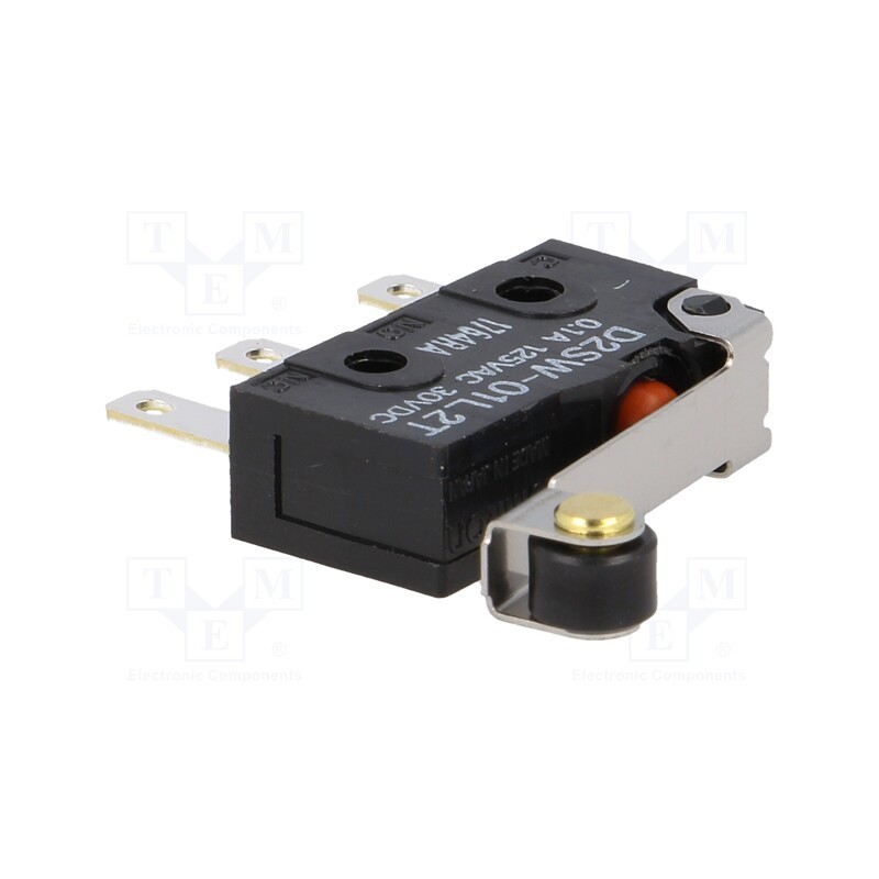 1 pcs x OMRON OCB - D2SW-01L2T - Microswitch SNAP ACTION, 0.1A/125VAC, 0.1A/30VDC, SPDT, ON-(ON)