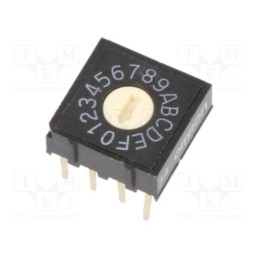1 pcs x OMRON OCB - A6R-161RF - Encoding switch, HEX/BCD, Pos: 16, THT, Rcont max: 200mΩ, A6R