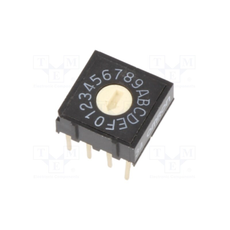 1 pcs x OMRON OCB - A6R-161RF - Encoding switch, HEX/BCD, Pos: 16, THT, Rcont max: 200mΩ, A6R