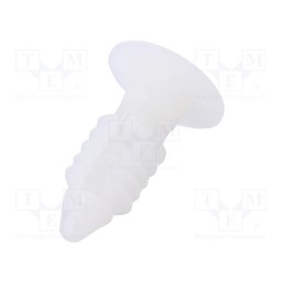 100 pcs x ESSENTRA - PL-250-12-01 - Rivet, polyamide, Panel cutout diam: 6.35mm, natural, UL94V-2