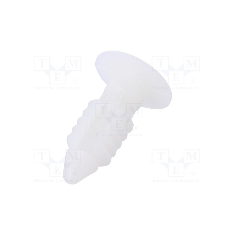 100 pcs x ESSENTRA - PL-250-12-01 - Rivet, polyamide, Panel cutout diam: 6.35mm, natural, UL94V-2