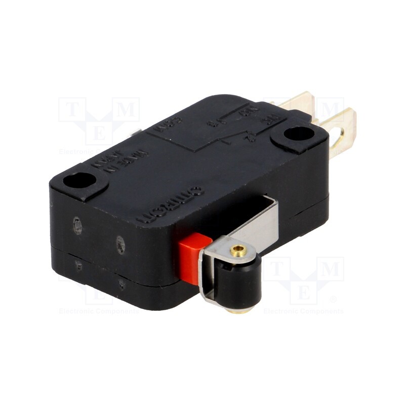 1 pcs x OMRON OCB - VX-55-1A3 - Microswitch SNAP ACTION, 5A/250VAC, with lever (with roller)