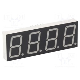 1 pcs x LUCKYLIGHT - KW4-802AGB - Display: LED, 7-segment, 20.4mm, 0.8', No.char: 4, yellow-green