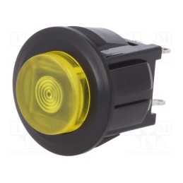 1 pcs x MIYAMA - DS-664K-C-L-S-K-TY - Switch: push-button, Pos: 2, SPST-NO, 3A/125VAC, OFF-ON, yellow