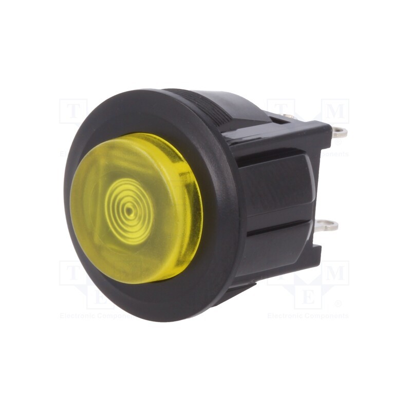 1 pcs x MIYAMA - DS-664K-C-L-S-K-TY - Switch: push-button, Pos: 2, SPST-NO, 3A/125VAC, OFF-ON, yellow