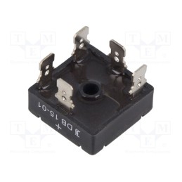 1 pcs x DIOTEC SEMICONDUCTOR - DB15-01 - Bridge rectifier: three-phase, Urmax: 100V, If: 15A, Ifsm: 350A, THT