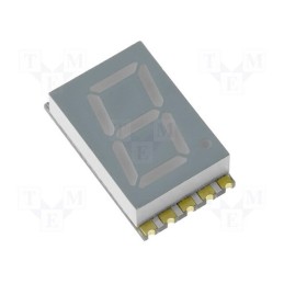 1 pcs x KINGBRIGHT ELECTRONIC - KCSA04-105 - Display: LED, 7-segment, 10.16mm, 0.4', No.char: 1, red, 8÷26mcd