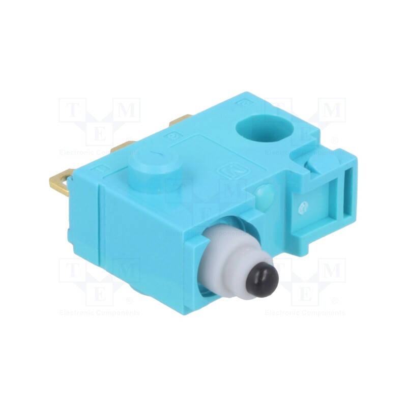 1 pcs x PANASONIC - ASQ10410 - Microswitch SNAP ACTION, 0.1A/30VDC, without lever, SPDT, Pos: 2
