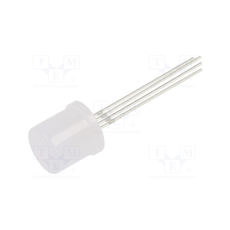 1 pcs x OPTOSUPPLY - OSTAMAA6K2A - LED, 10mm, RGB, 68÷100mcd,150÷220mcd,330÷500mcd, 180°, Front: flat