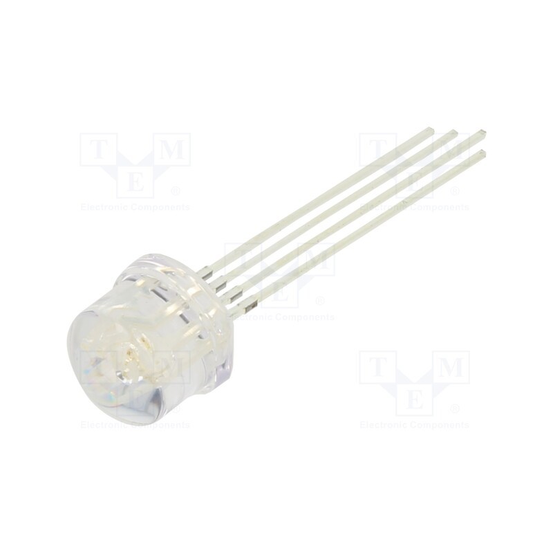 1 pcs x OPTOSUPPLY - OSTAMC87A1A - LED, 8mm, RGB, 100°, Front: convex, 2.1÷2.6/2.9÷3.4V, No.of term: 4